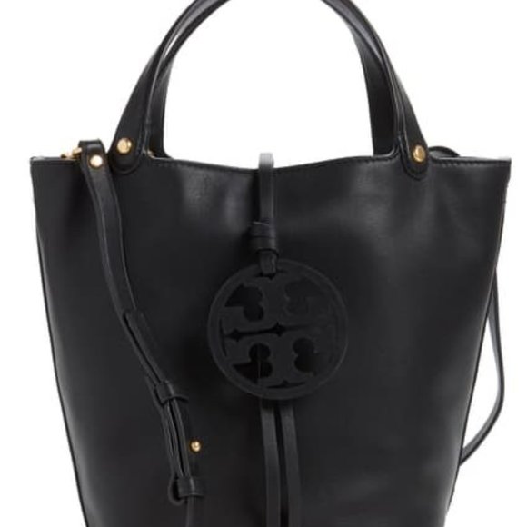 Tory Burch Handbags - NWT Tory Burch Miller Leather Bucket Bag - black